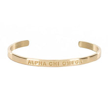 Load image into Gallery viewer, Mini Quote Cuff "ALPHA CHI OMEGA"