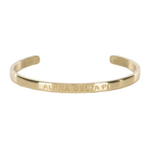 Load image into Gallery viewer, Mini Quote Cuff "ALPHA DELTA PI"