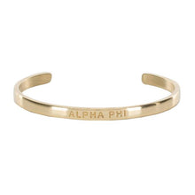 Load image into Gallery viewer, Mini Quote Cuff "ALPHA PHI"