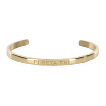 Load image into Gallery viewer, Mini Quote Cuff "PI BETA PHI"