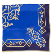 Load image into Gallery viewer, Silk Blue Challah Cover Scarf
