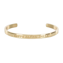 Load image into Gallery viewer, Mini Quote Cuff &quot;KAPPA ALPHA THETA&quot;
