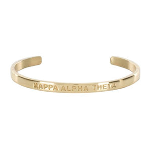 Mini Quote Cuff "KAPPA ALPHA THETA"