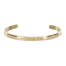 Load image into Gallery viewer, Mini Quote Cuff &quot;PI BETA PHI&quot;
