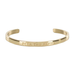 Mini Quote Cuff "ZETA TAU ALPHA"